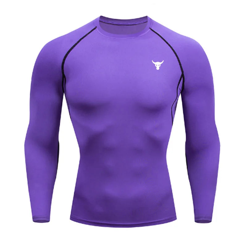 Men's and women's quick drying sportswear T-shirts long sleeved tight fitting clothes comfortable and breathable running clothes