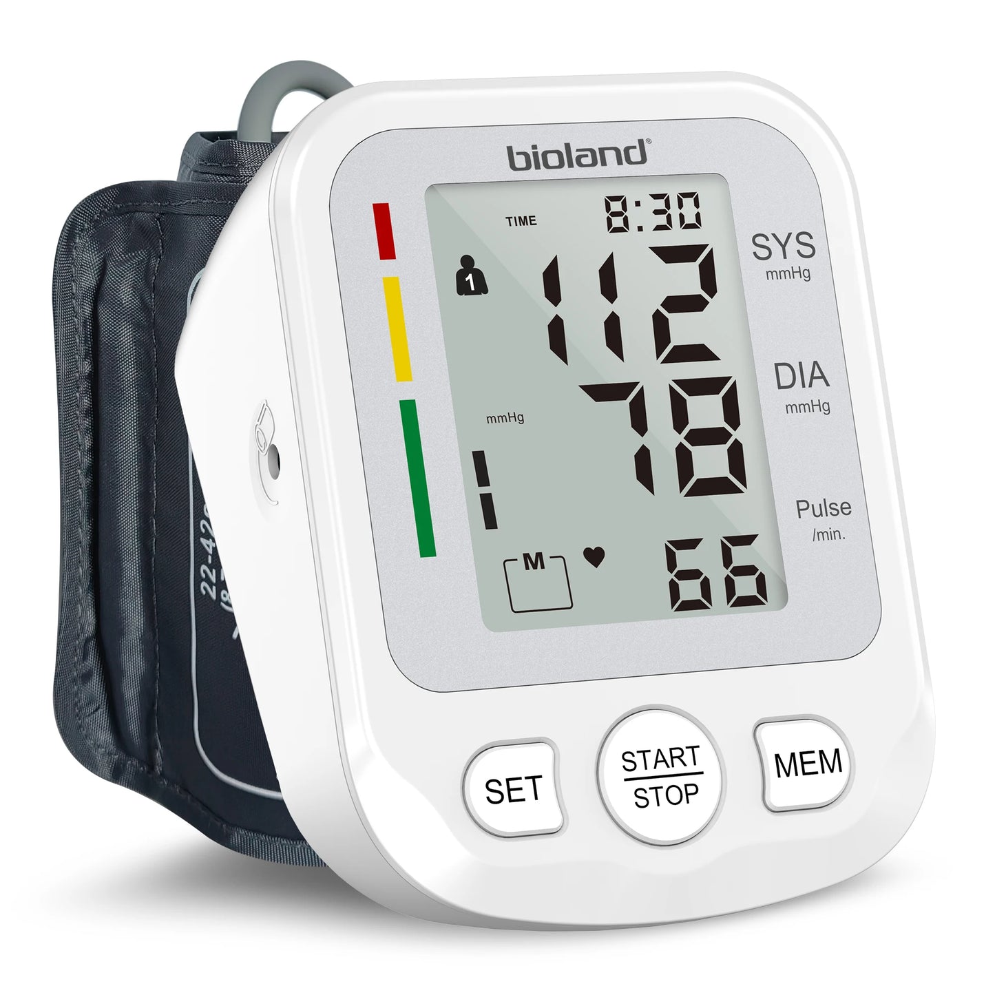 bioland Blood Pressure Monitor 2005 Tensiometer Upper Arm Automatic Digital BP Measuring Device Blood Pressure Guage kit 2005-1