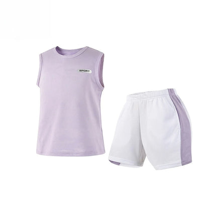 Children's Clothes Quick Dry Suit Set Sportswear 2025 New Summer Clothes Children's Sports Quick Dry Clothes
