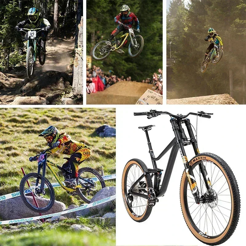 BUCKLOS Dual Crown Inverted Air Fork 26/27.5/29Inch DH MTB Air Suspension Fork 15*110mm Boost Fork E-bike Downhill Bike Parts
