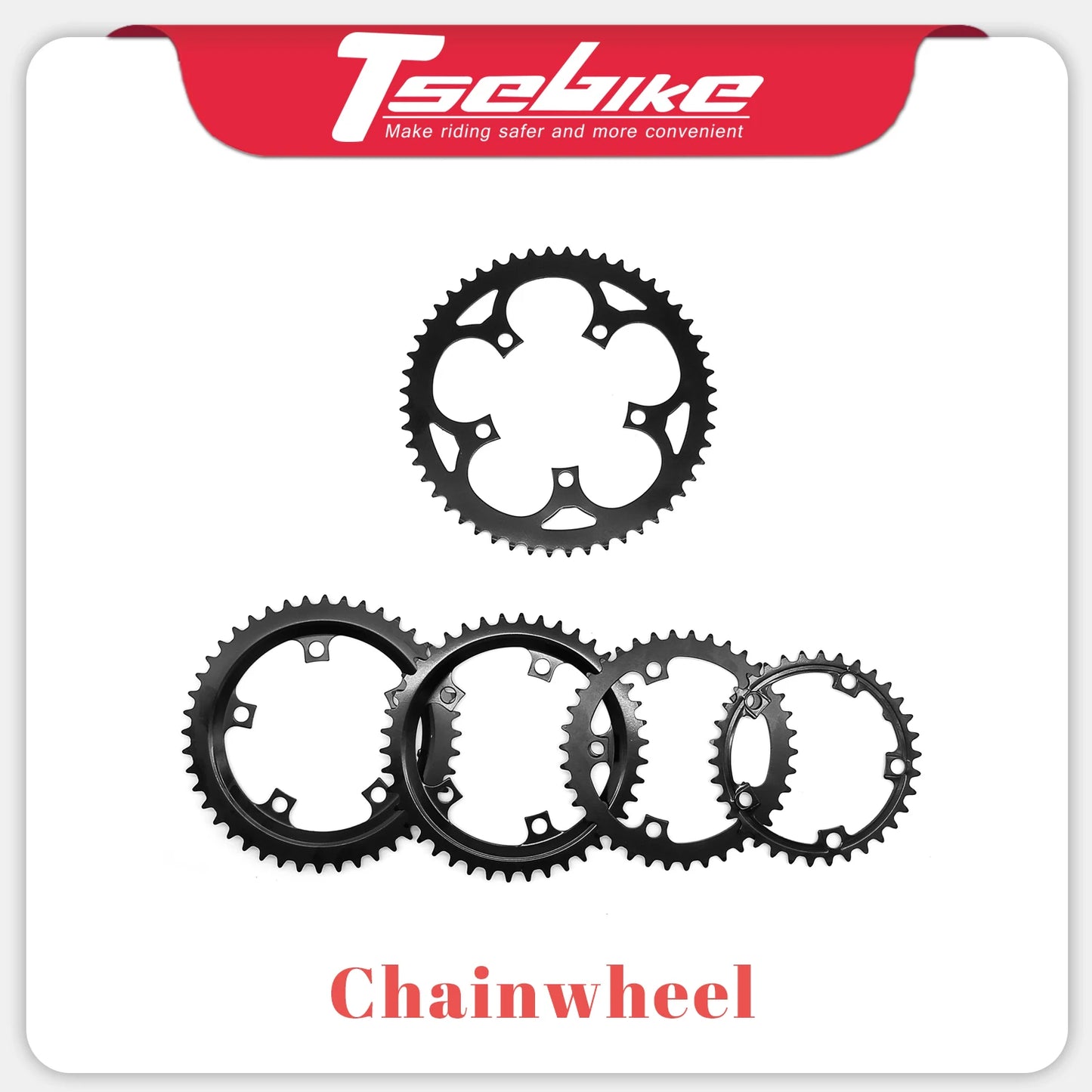 TSDZ2 TSDZ2B Tongsheng Mid Drive Motor 52T 48T 38T 36T 34T Chainwheel Chain Ring Set for Electric Bike Bicycle Kit