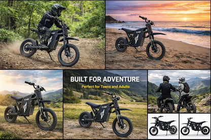 Freego X0 Electric Dirt Bike for Adults 3600W Motor 60V Battery Electric Mountain Bike 40MPH Dual Hydraulic Disc Brakes E-bike
