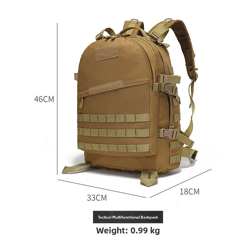 Outdoor Camouflage Double Shoulder Backpack Camping Hiking Sports Travel Backpack 3D Cycling Backpack Waterproof Oxford Cloth
