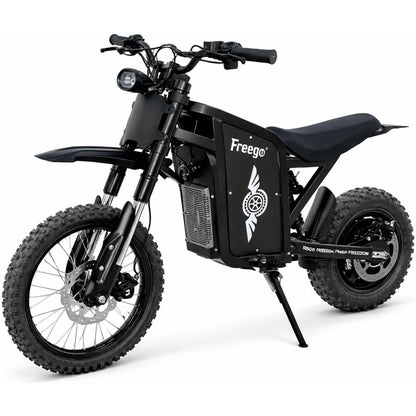 Freego X0 Mini Dirt Bike for Teens Adults 3600W Motor 40MPH Dual Hydraulic Disc Brakes All-Terrain Motorcycle Off-Road E-Bike UL
