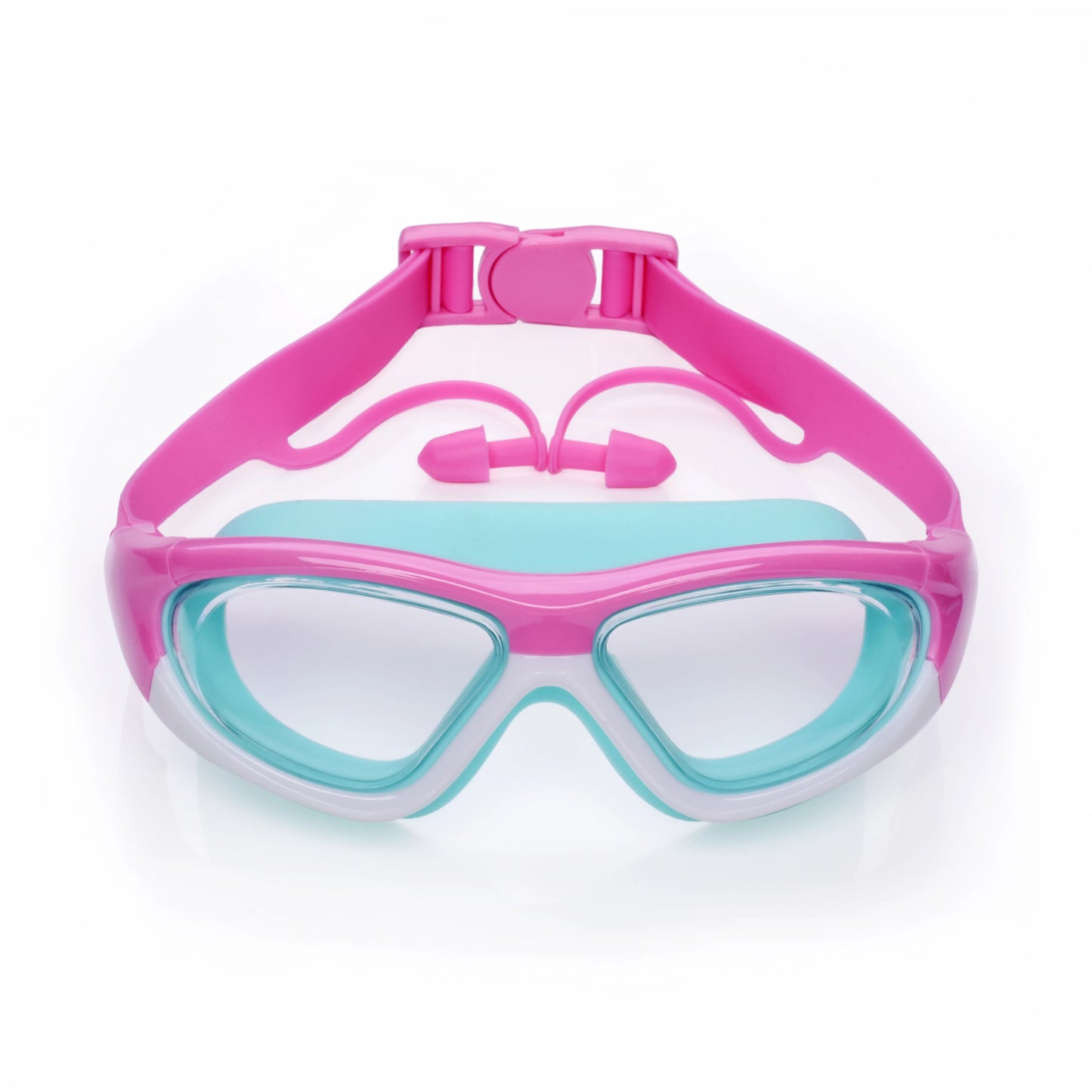 High-Definition Children's Swimming Goggles for Boys and Girls, Anti-Fog Swimming Goggles, Large-Frame Goggles, Comfortable Silicone