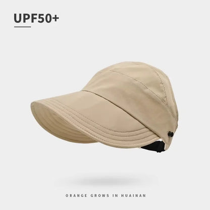 Quick Dry Hat Summer Empty Cap Women's Upgrade Can Hang Mask Outdoor Visor Thin Quick Dry Sunscreen Hat