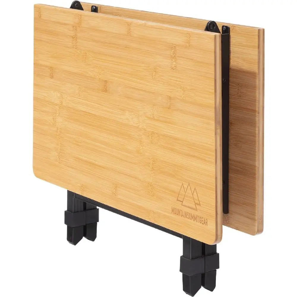 Foldable Bamboo Patio Table for Indoor/Outdoor Use (Made by Caddis Sports)
