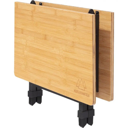 Foldable Bamboo Patio Table for Indoor/Outdoor Use (Made by Caddis Sports)