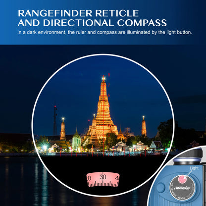 10X50 Marine Waterproof Binoculars for Adults with Illuminated Rangefinder Compass BAK4 IPX7 for Boating Hunting Fishing