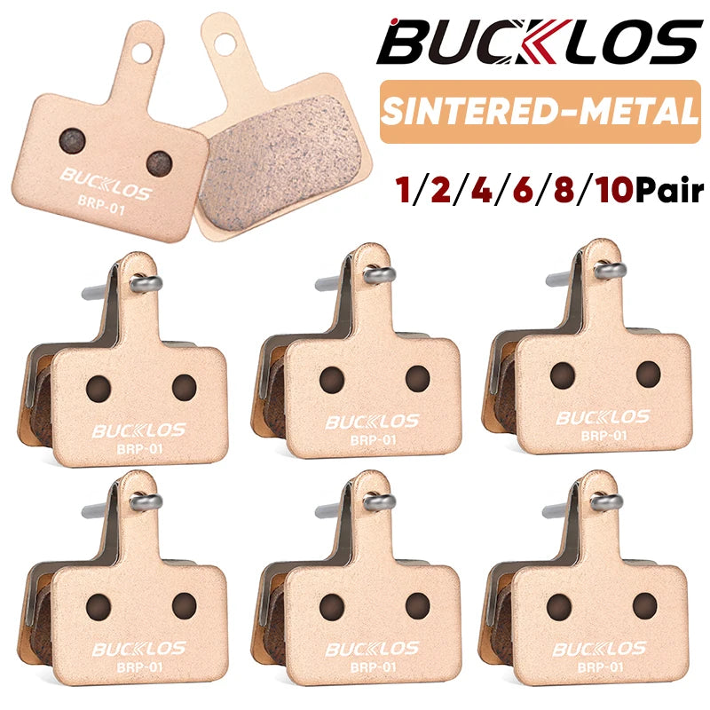 BUCKLOS Sintered-Metal MTB Brake Pads for B01S B05S Bicycle Hydraulic Disc Brake Pads Metallic Bike Brake Pad Mountain Bike Part