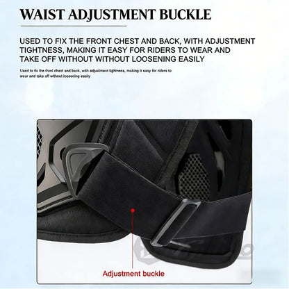 Men's Motorcycle Riding Armor Vest Accessories Off-road Racing Comfort Anti-collision Protective gear Chest Back Shoulder Pads