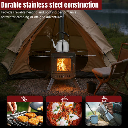 Stainless Steel Smokeless Fireplace