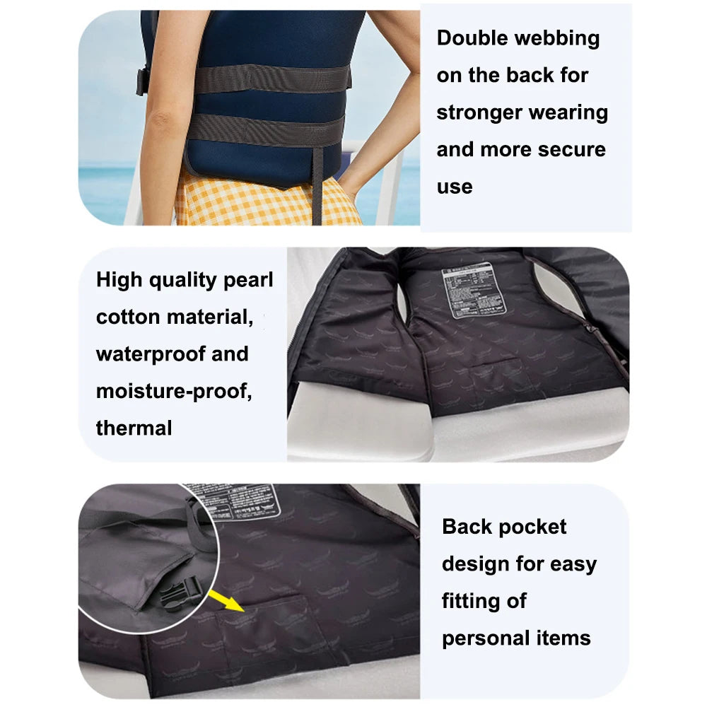 Outdoor Rafting Neoprene Life Jacket for Children and Adult Swimming Snorkeling Wear Fishing Kayaking Boatin Suit