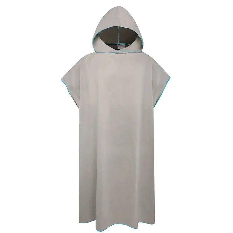 Quick-drying Changing Robe Quick Dry Bathrobe Hooded Absorbent Bath Towel Swimming & Fitness Super Absorbent Bathrobe