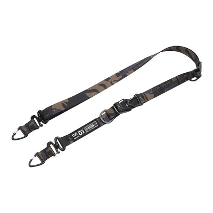 Outdoor Camping Molle Sling Shoulder Strap with Hanging Ring Multifunction Crossbody Bag Strap Adjustable Crossbody Strap