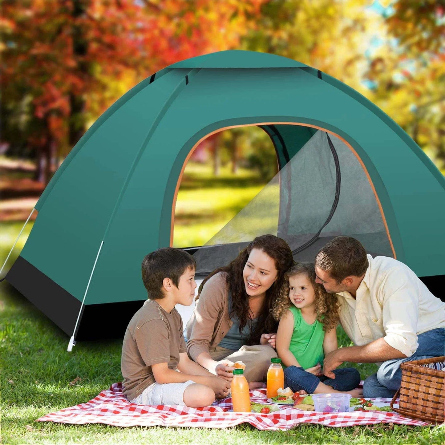 Automatic Camping Tent Pop Up Outdoor Hiking Waterproof Sun Proof Portable Backpacking Folding Tents Travelling Tools 2-3 Person
