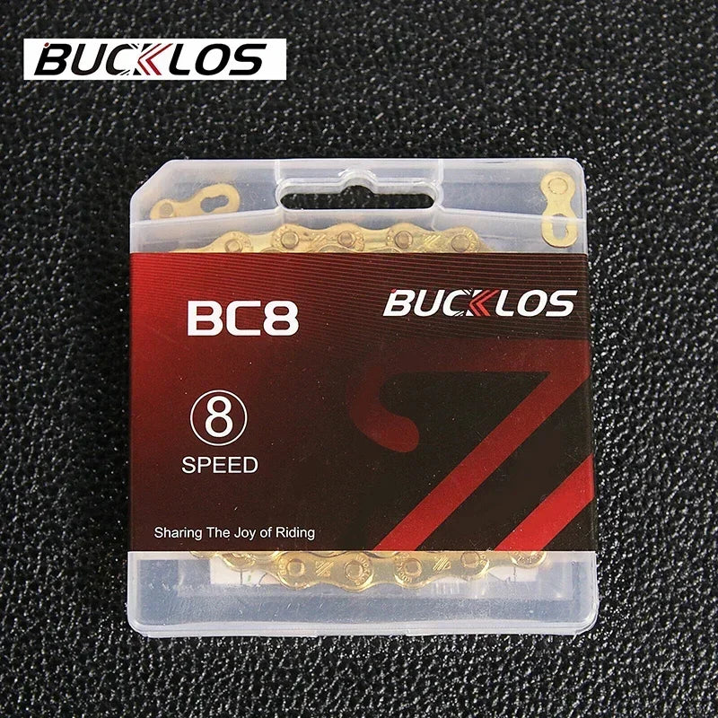 BUCKLOS Bicycle Chain 10v 11v 11EL 11SL Chain 8s 9s 10s 11s 12s Speed Bike Current 116/126 Links High Quality Chain for SHIMANO
