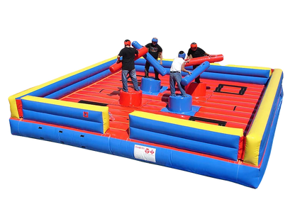 5x5m Outdoor Party Games Bouncy  Inflatable Duel Game  Gladiator Joust Bouncer  Inflatable Games  Platform for Kids and Adults
