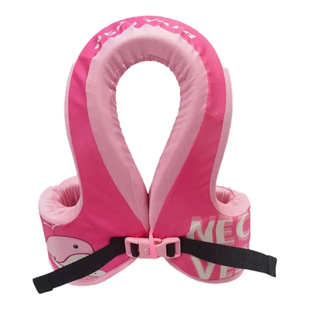 Children's Life Jacket with High Buoyancy Vest, Girl's Portable Swimming, Drifting, Shark Fin Vest