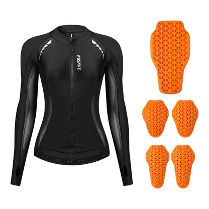 WOSAWE Motorcycle Women Motorcycle Jacket Summer Biker Street Riding Jacket Elastic Breathable Motorcyclist Clothing