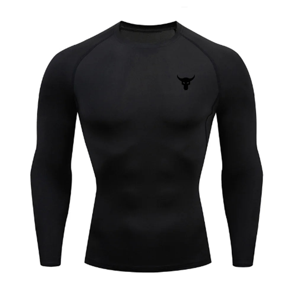 Men's and women's quick drying sportswear T-shirts long sleeved tight fitting clothes comfortable and breathable running clothes
