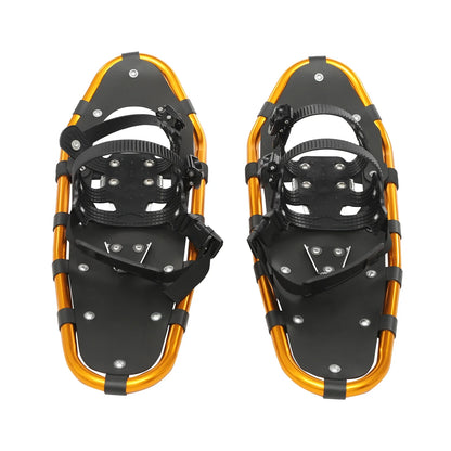 25 Inch Snowshoes, Snowshoes& Adjuatable Trekking Poles, Snowshoes for Adults Men Women