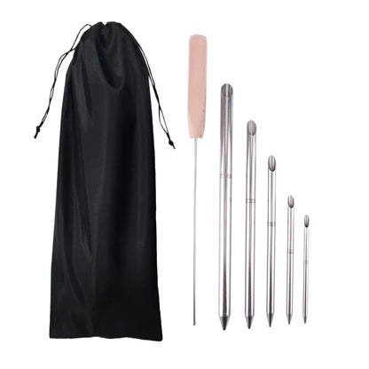 Stainless Steel Paracord Braid Needle Set Perfect for Leather and Paracord Work Includes Marlinspike and Smoothing Tools