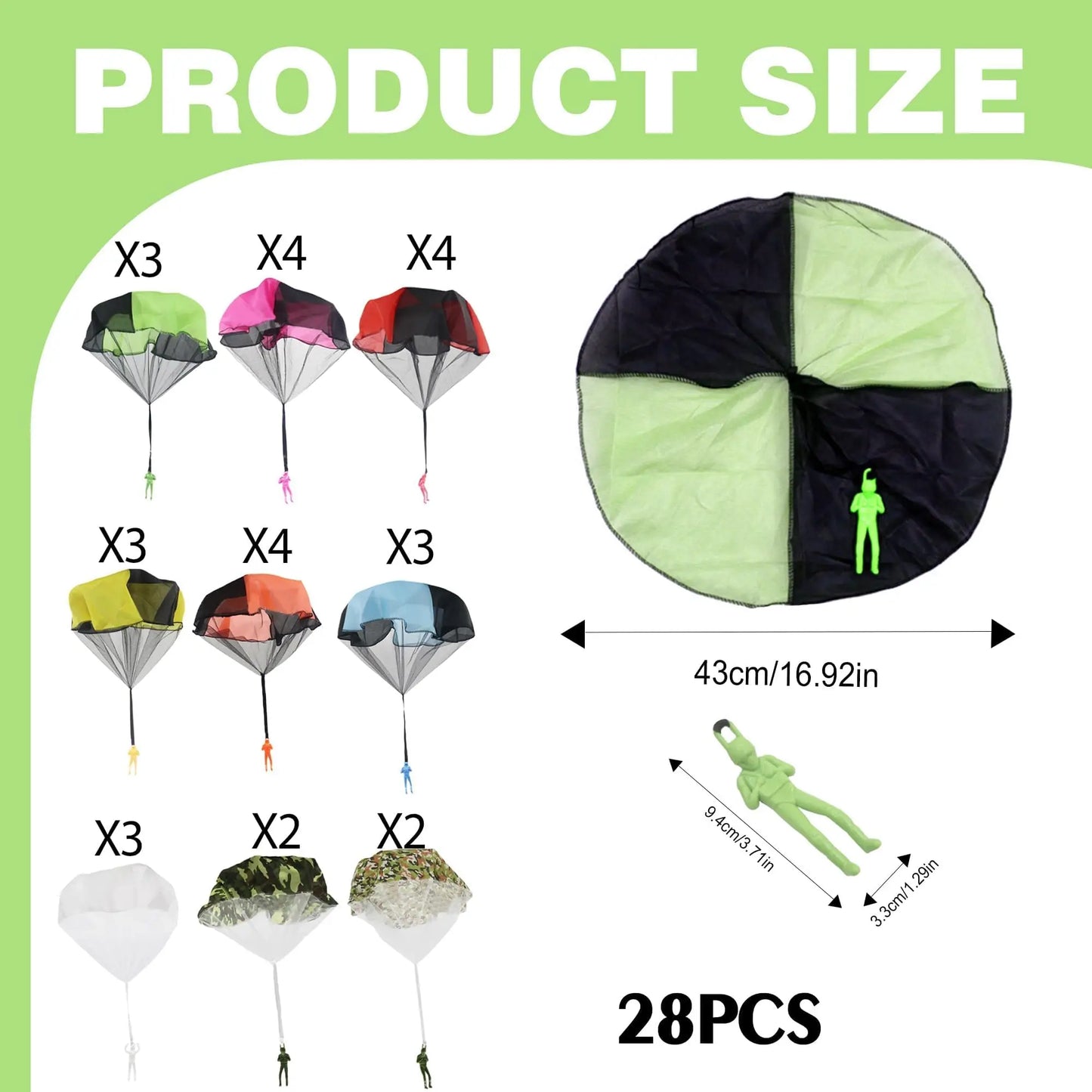 5-60pcs Parachute Toys for Boys Girls Throwing Toy Parachute Men Small Outdoor Flying Toys,Mini Army Men Parachute Toys
