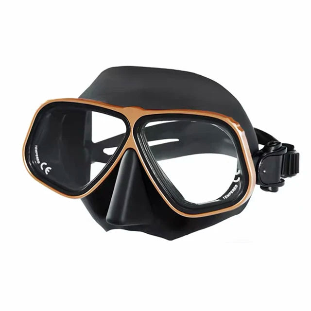 Diving mask Plastic-alloy frame scuba equipment snorkeling goggles Tempered glass