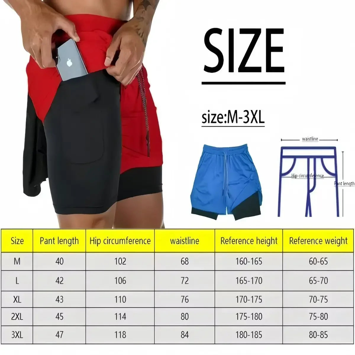 Quick-drying Summer Sports Shorts Men's and Women's Quick-drying Ice Silk Thin Yoga Fitness Training Three-point Pants