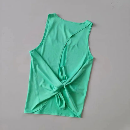 Sports Vest Women Quick-drying Running Bodysuit Sleeveless Yoga Clothes Beautiful Back and Outerwear Blouse Loose and Slim
