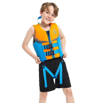 Kids Swim Vest, Buoyancy Jacket For Boys Girls, Float Buoyancy Swimsuit, Children Flotation Swimming Aid 50N