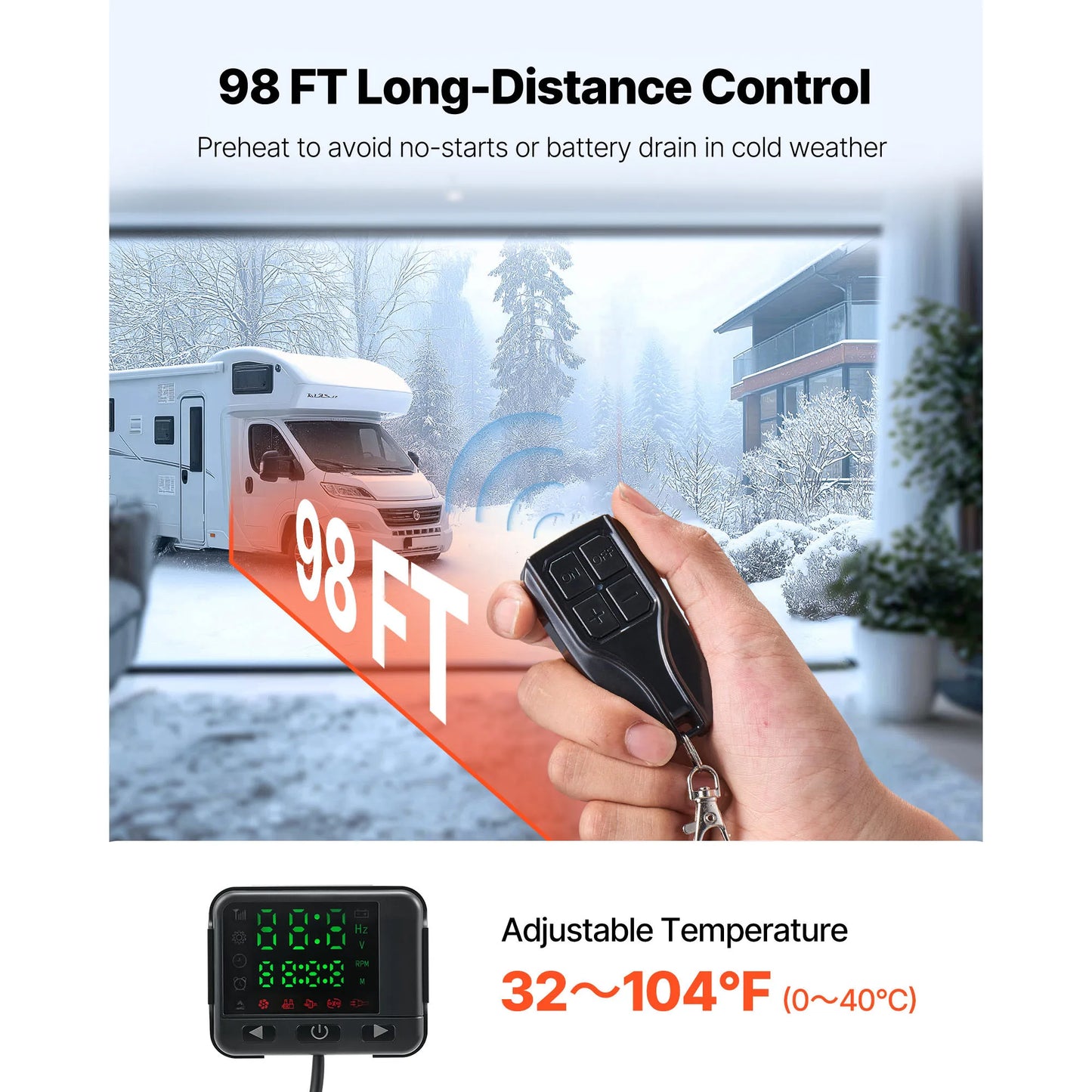 8KW Diesel Air Heater DC12-24V Diesel Parking Heater