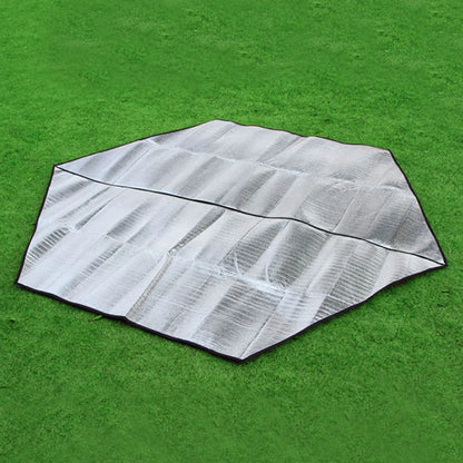 Waterproof Tent Mat Outdoor Camping Hexagonal Tent Pad Aluminum Film Tarp Ground Sheet Picnic Hiking Camping Mat Accessories