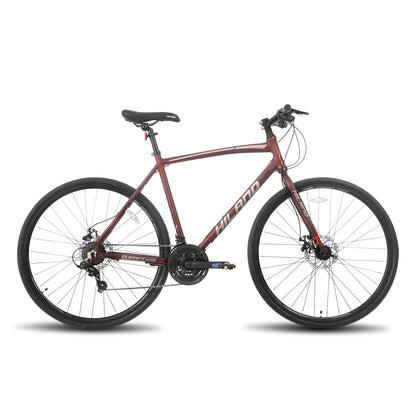 HILAND 700c Road Bike, 14 Speeds, Light Weight Aluminum Frame, Racing Bike City Commuting Road Bicycle for Men Women