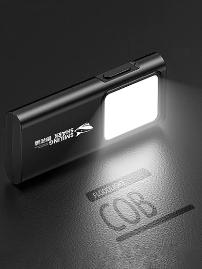 LED EDC Flashlight with Clip Emergency Camping Light USB Rechargeable Super Bright Flashlight for Outdoor Running Hiking