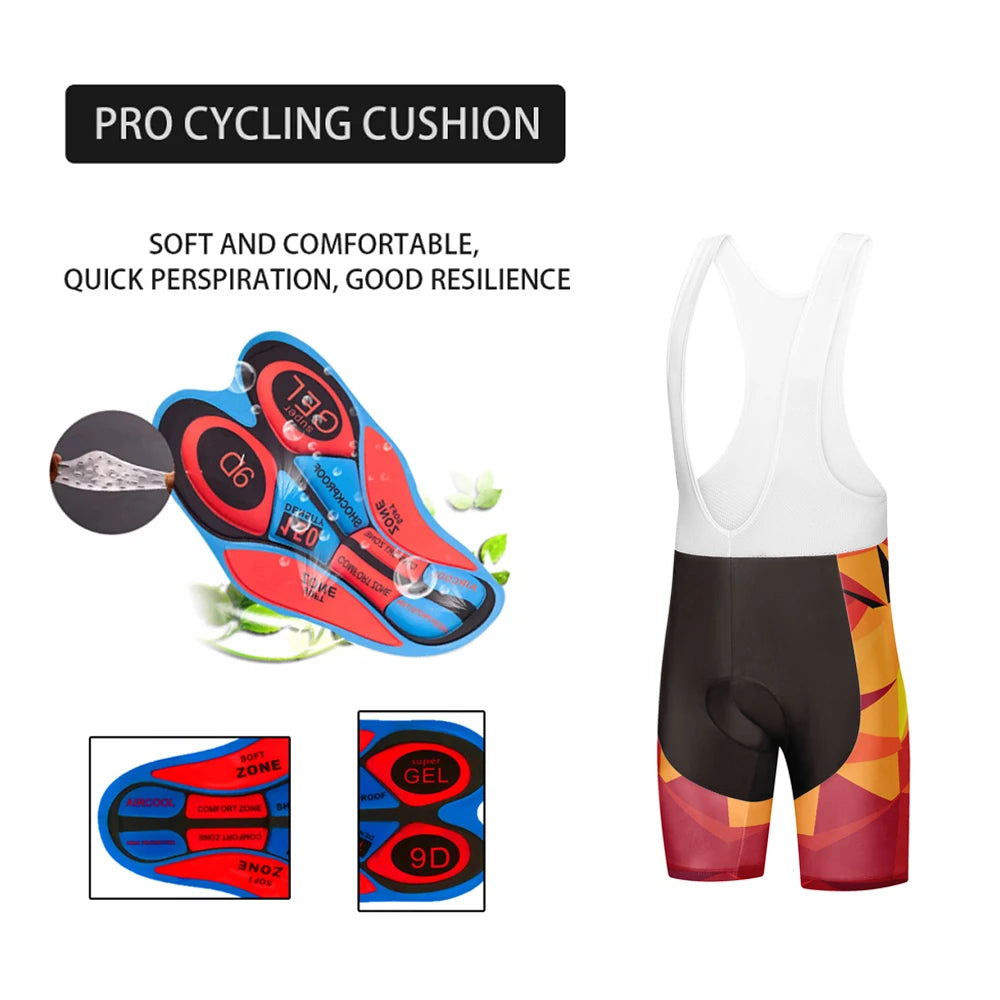 New Summer Quick Drying Cycling Bib Shorts Men Top Quality Gel Pad Bike Shorts