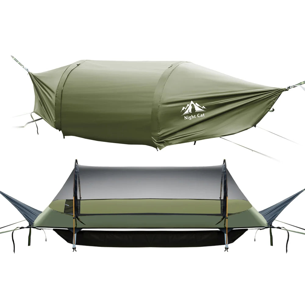 Night Cat Flat Lay Hammock Tent with Mosquito Net