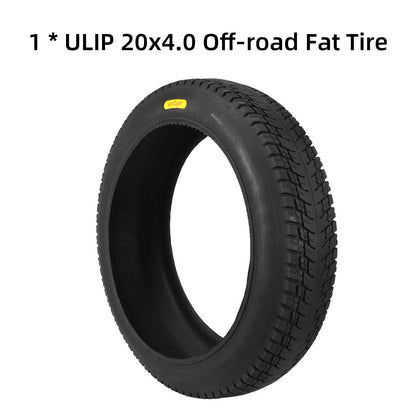 ULIP New 20x4.0 Inch Off-road Fat Tire Puncture Proof Tyre for Snowmobile Beach Electric Bicycle 20*4.0 Anti-Slip Fat Tire Parts