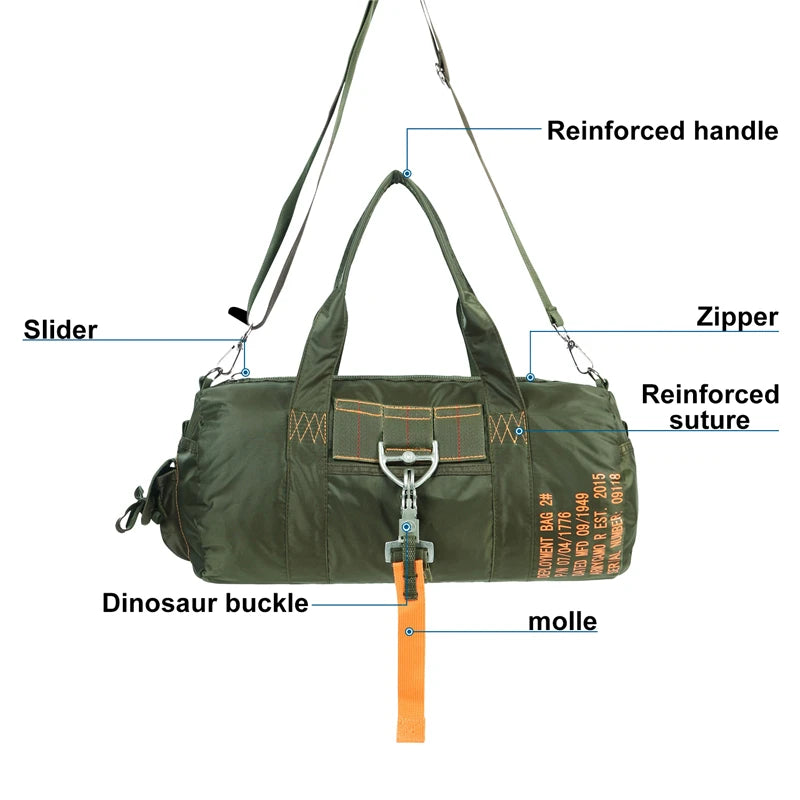 LQARMY Tactical Parachute Sport Duffle