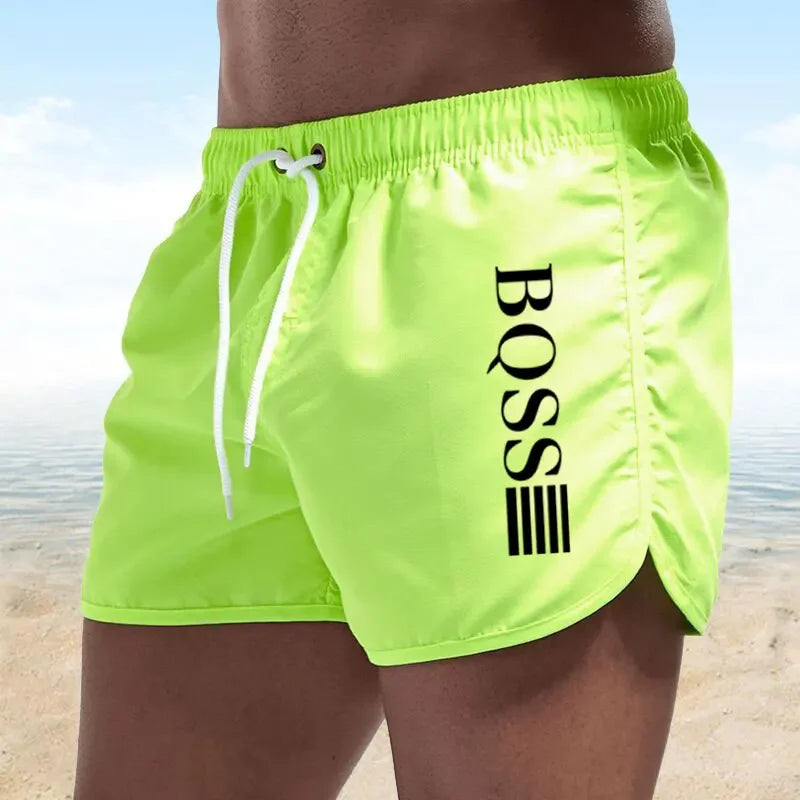 Men's quick-drying shorts; breathable quick-drying surfing beach shorts; men's fitness shorts; elastic waist shorts