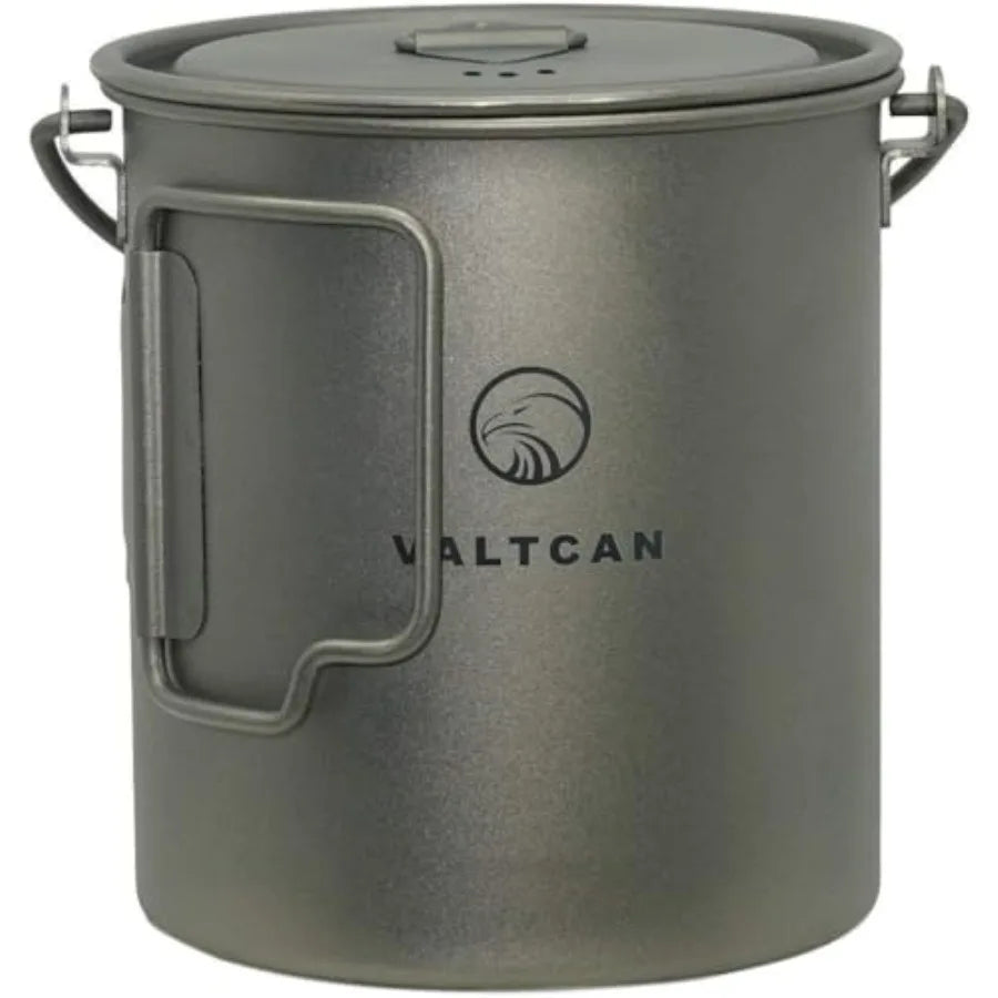 Titanium 750ml Pot with Bail Handle and Tight Lid 4.7 oz with Lid and Mesh Bag Lightweight Outdoor Cooking Gear for Hiking and