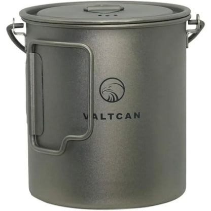 Titanium 750ml Pot with Bail Handle and Tight Lid 4.7 oz with Lid and Mesh Bag Lightweight Outdoor Cooking Gear for Hiking and