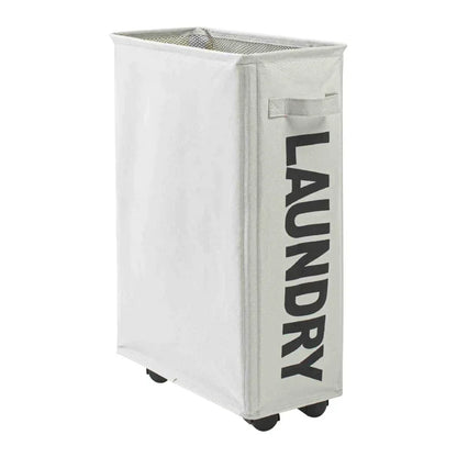 Laundry Basket with Wheels Large Capacity Yoga Mat Storage Basket Multifunctional Foldable Waterproof Dirty Clothes Storage Bag
