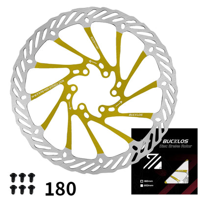 BUCKLOS Bike Disc Brake Rotor 140mm 160mm 180mm 203mm Bicycle Hydraulic Brakes Rotor Heat Dissipation Mtb Road Bike Rotors