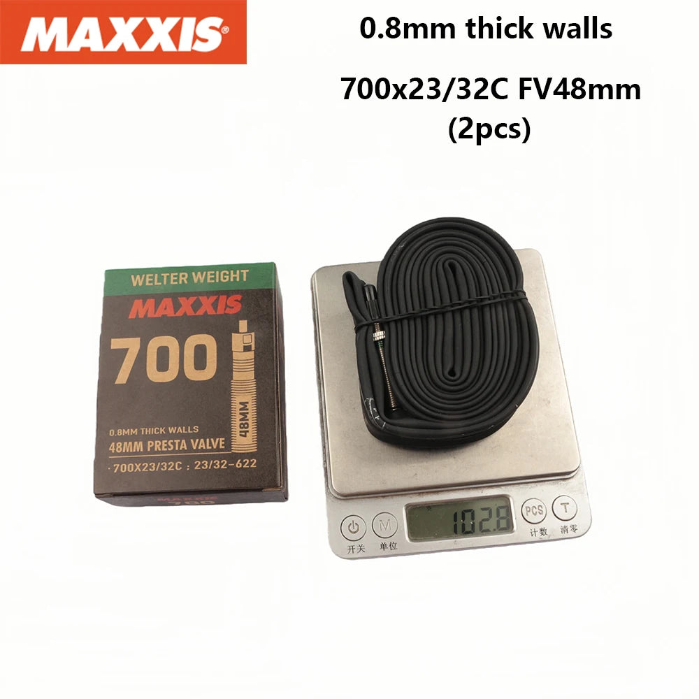 2PCS MAXXIS WELTER WEIGHT Bicycle Inner Tube 26/27.5/29 Inner Tube Of Mountain Bike Road Bike AV(SV) FV(PV) Origina Inner Tube