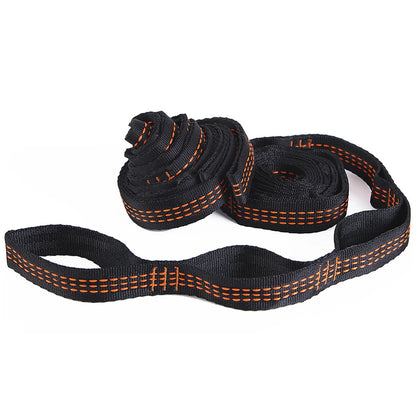 2pcs Camping Hammock Tree Hanging Strap Outdoor Polyester Hammocks Rope Belt Kit