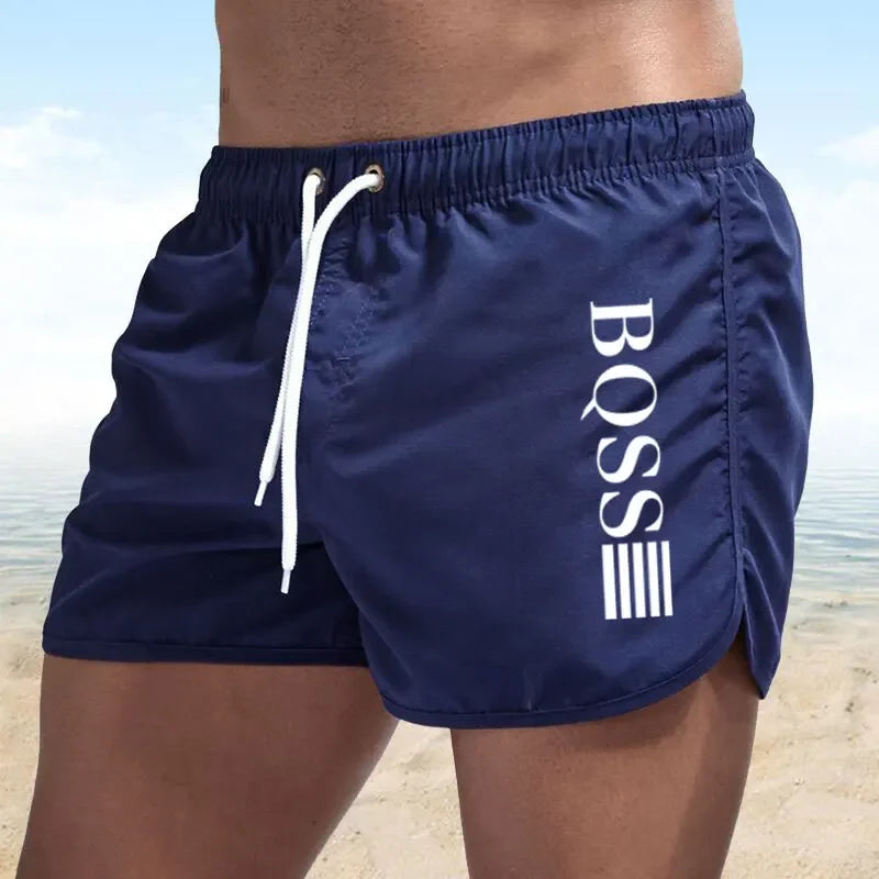 Men's quick-drying shorts; breathable quick-drying surfing beach shorts; men's fitness shorts; elastic waist shorts