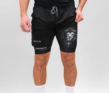 Quick-drying Summer Sports Shorts Men's and Women's Quick-drying Ice Silk Thin Yoga Fitness Training Three-point Pants