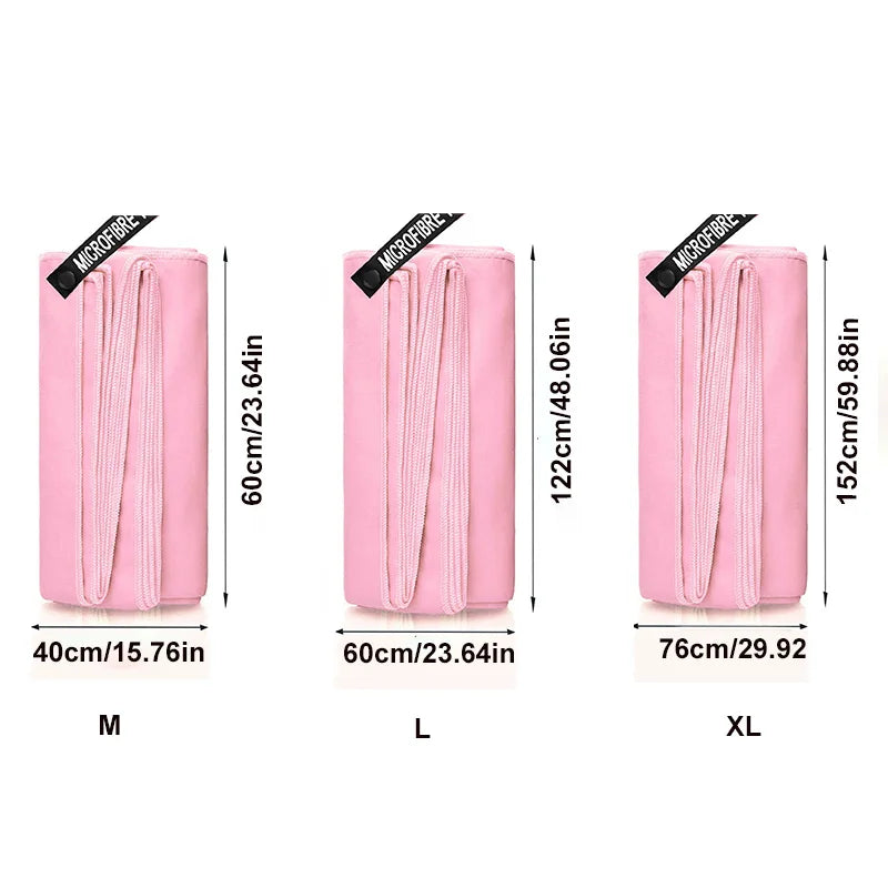 Quick-drying microfiber sport towel for travel fitness camping running yoga swimming beach towel